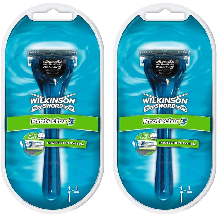 Чоловіча бритва Wilkinson Sword Protector 3 з 1 лезом, (упаковка з 2 шт.)