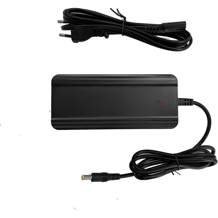 Зарядний пристрій Enerpower Li-Ion 42V для 36V-37V 2A 85W з круглим роз&39ємом 5,5 x 2,5 мм для багажних скриньок, Hailong тощо, сумісний з електросамокатами, такими як SoFlow, Cityblitz, Bluewheel, VMax, Trekstor тощо (GS, UL)