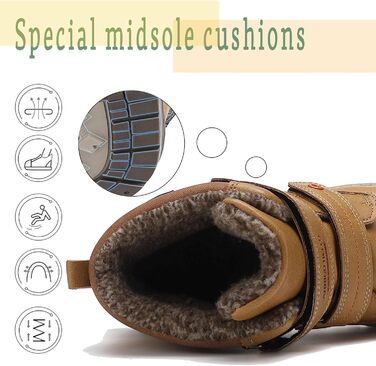 Дитяче зимове взуття ARRIGO BELLO, зимові чоботи, для хлопчиків та дівчаток, розміри 31-38, застібка на липучці, на підкладці, теплі, зручні, нековзні зимові чоботи, жовті, розмір 37 EU