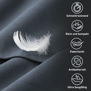 Рушник для фітнесу Fit-Flip - з магнітом і кишенею на блискавці - Рушник для фітнесу з мікрофібри для спорту та фітнесу - Компактн