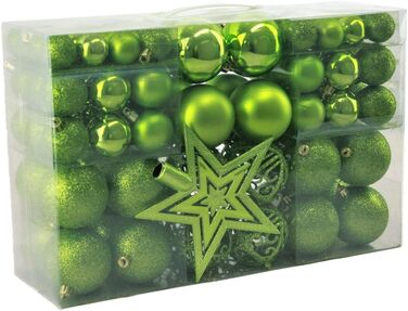 Різдвяних кульок та зірка на верхівці ялинки зеленні Geschenkestadl