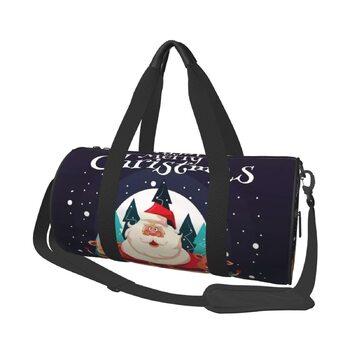 Яскрава спортивна сумка з новорічним дизайном, дорожня сумка для чоловіків та жінок, великий спортивний мішок