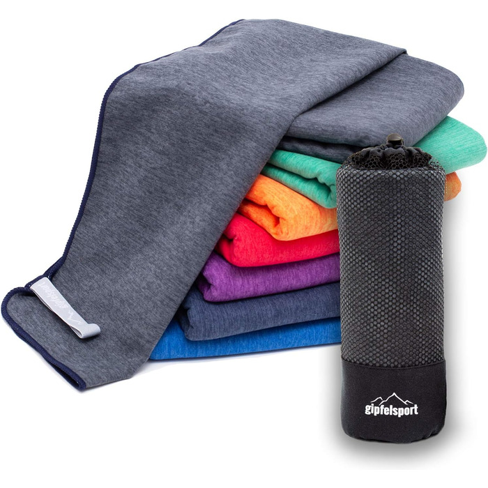 Набір рушників з мікрофібри gipfelsport - рушники з мікрофібри для сауни, фітнесу, спорту пляжний рушник, спортивний рушник 8 розм