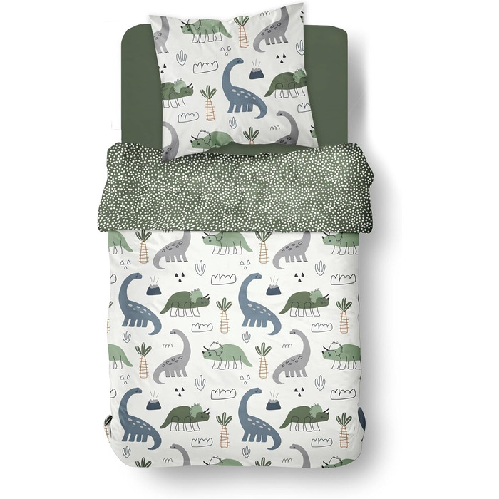 Комплект постільної білизни Familando для хлопчиків та дівчаток 135x200 80x80 см - Мила дитяча постільна білизна з 100 бавовни - П