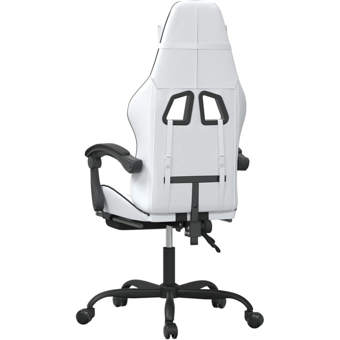 Ігрове крісло з підставкою для ніг, крісло для ПК, ігрове крісло, крісло для геймерів, крісла для домашнього офісу, крісла для ігор, крісло для PlayStation, комп&39ютерне крісло, біла та чорна штучна шкіра