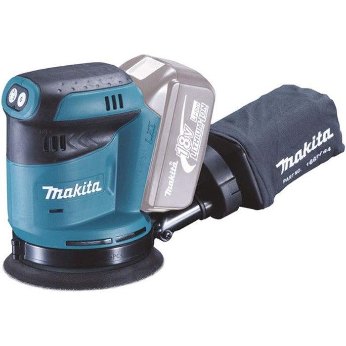 Довільна орбітальна шліфувальна машина 18 В Makpac - без акумулятора та зарядного пристрою, синя, срібляста, 125 мм, 180ZJ