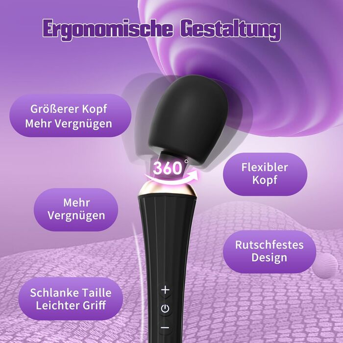 Вібратор Gobeken, з гнучкою головкою, для жінок