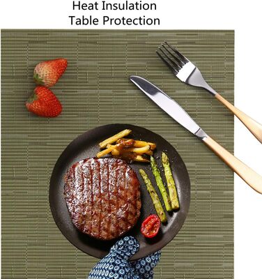 Набір килимків, що миються, 6 шт. , ткані килимки, що миються, нековзні, термостійкі, вінілові килимки, що миються, для кухні, обі