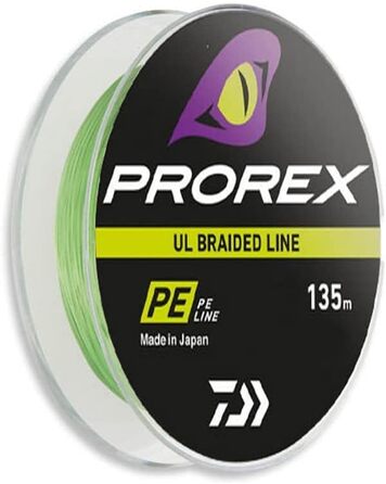 Плетена волосінь Daiwa Prorex Ultralight Finesse 135 м шартрез