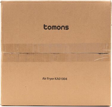 Аерофритюрниця Tomons 6 л, фритюрниця Фритюрниця з гарячим повітрям Фритюрниця з оглядовим вікном Цифровий світлодіодний сенсорний екран, програми 8 в 1 фритюрниця, регульований контроль температури