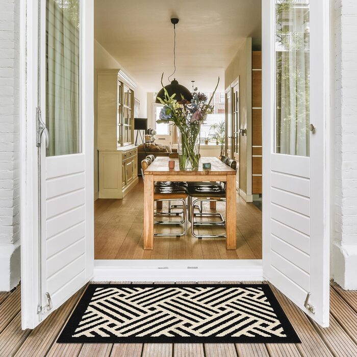 Килимок Senerma 60x90 см, що миється в приміщенні та на вулиці, водонепроникний килимок для дверей, нековзний килимок для входу, передніх дверей, патіо, коридору, саду