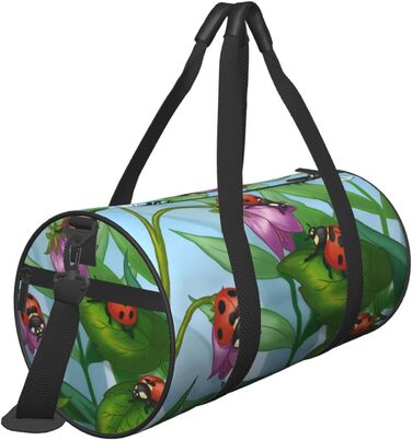 Дорожня сумка-циліндр з сонечками, спортивна сумка для чоловіків та жінок, сумка-мішок, спортивна сумка