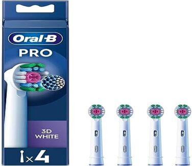 Насадки для зубних щіток Oral-B Pro 3D білі, 4 шт. и в упаковці по 4 одиниці