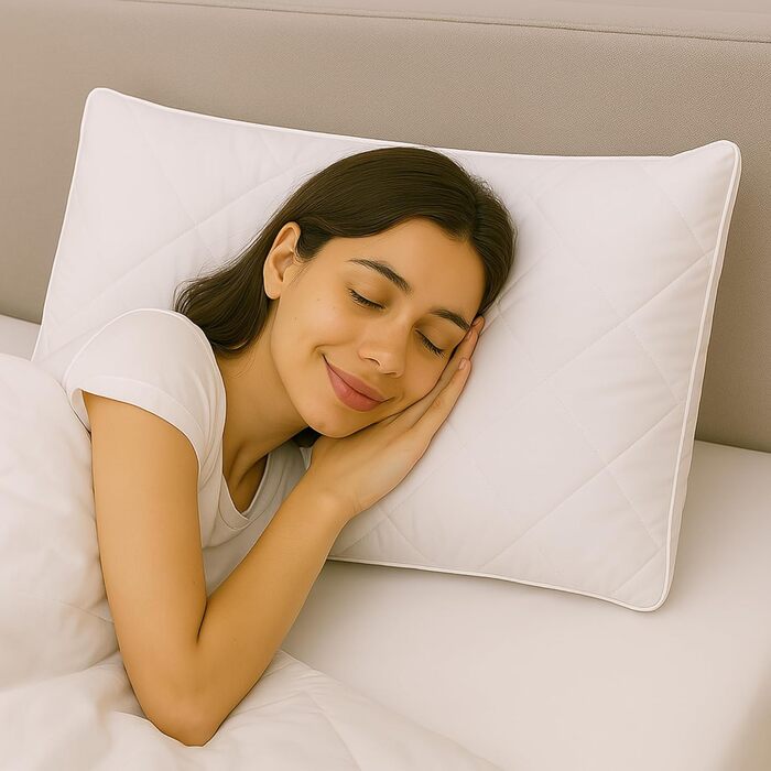 Ергономічна подушка з піни з пам&39яттю форми для оптимальної підтримки шиї та кращого сну (чохол зі 100 бамбука)