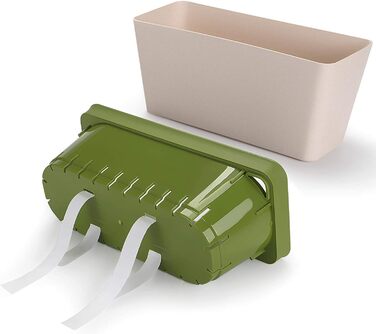 Горщик для рослин LATERN із 3 предметів із самополивом, прямокутний пластиковий квітковий горщик 27 см для садових квітів, бонсай, алое, трав, орхідей та сукулентів з віконцем для контролю рівня води та дренажним отвором, лоток