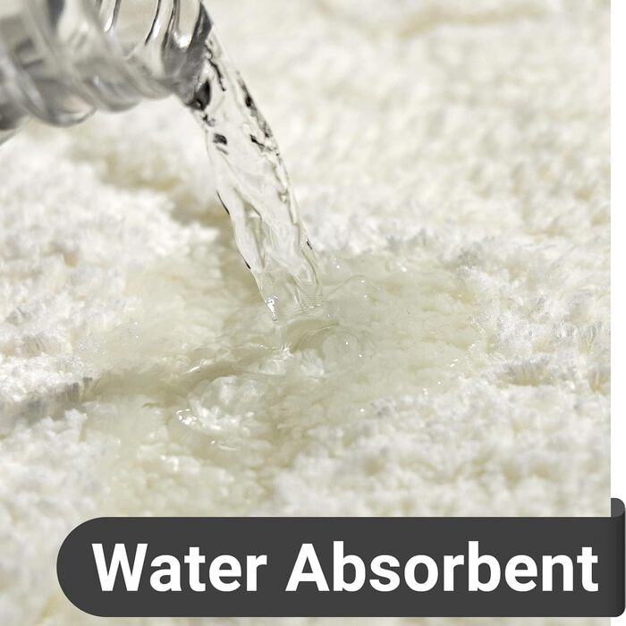 Килимок для ванної кімнати DEXDE, 61 x 183 см, надзвичайно довгий, нековзний, можна прати в пральній машині, килимки для ванної, килим, кремово-білий, м&39які килимки для підлоги, ванни та душу, аксесуари для домашнього декору 61 x 183 см (прямокутний) бі