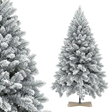 Штучна ялинка з ефектом натуральної білої сніжинки 150 см NAIZY