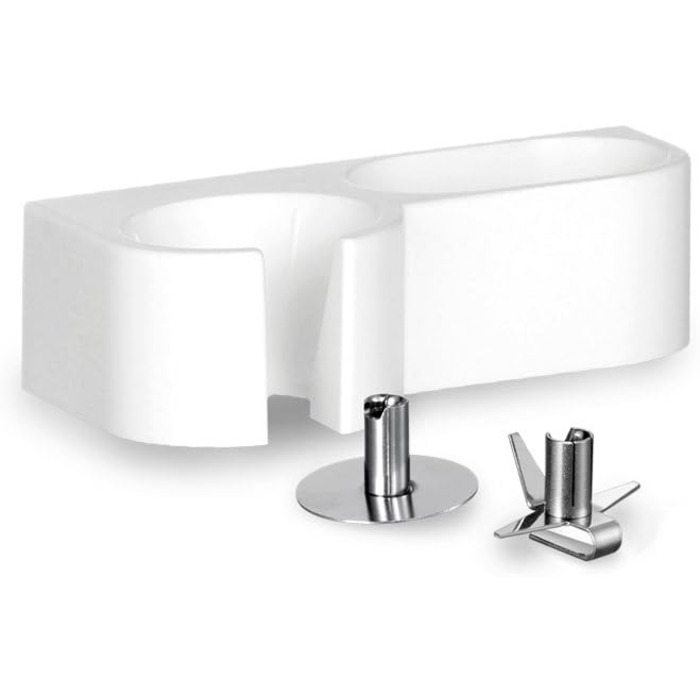 Ручний блендер, білий, з аксесуарами, від 10 000 до 16 000 об/хв, ручний блендер, ручний міксер, аксесуари, 140 Вт, ергономічний дизайн ручки, подвійний перемикач, центрування на застібці, 90310 M 122 S