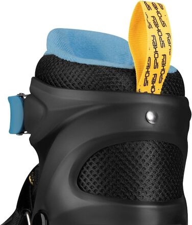 Набір SPOKEY Quattro 4-в-1 Роликові ковзани/Роликові ковзани/Трискейти/Ковзани для льоду, РЕГУЛЬОВАНІ для дітей та підлітків Роликові ковзани, що трансформуються в роликові Розміри 30-33, 34-37, 38-41 Чорний/Синій 34-37