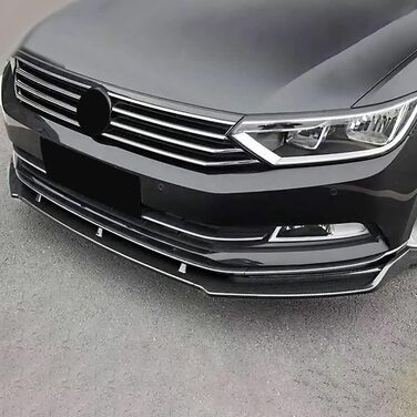 Автомобільний передній губний спойлер для VW Passat B8 2015-2022 Передній бампер Губа Передній спойлер Аксесуари для стайлінгу автомобіля., A-Gloss Black звичайний A-Gloss Black