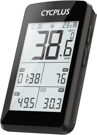 Велокомп'ютер CYCPLUS GPS, 2.8 дюйма, IP67, Електроніка/Bluetooth/ANT, Чорний