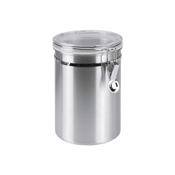 Контейнер для зберігання Metaltex 185312010 2.0 л INOX з акриловою кришкою, Кількість , 2 л