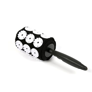 Роликовий масажний ролик для лімфотоку, масажер для шиї, полегшення подряпин на спині, зняття м&39язової напруги та болю, релаксація, інструмент для ручного масажу, чорний