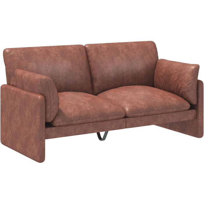 Місний диван UNIONLINE, розкладний диван шириною 172 см, сучасний двомісний диван-ліжко Тедді, 2-3 місця для вітальні, спальні, квартири, домашнього офісу, коричневий 3-місний диван, шириною 172 см, коричневий, 3-