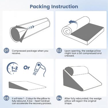 Подушка для читання для ліжка та дивана, ергономічна подушка для спини, регульована клиноподібна подушка з піною з ефектом пам&39яті для підтримки спини під час відпочинку, гри, читання або перегляду телевізора