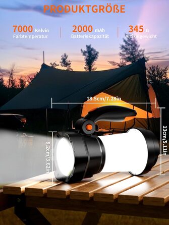 В-1 світлодіодний кемпінговий ліхтар, акумуляторний ліхтарик з ручним приводом для екстреного заряджання, портативний кемпінговий ліхтарик з 3 режимами світла для походів на свіжому повітрі, 2-