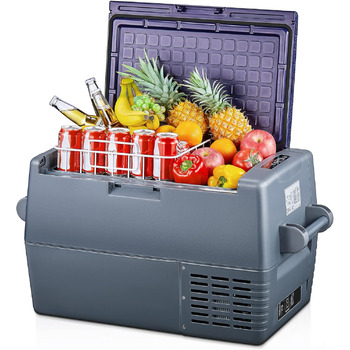 Компресор FOHERE 45L cool box, електричний холодильник, 12В/24В/220-240В з режимом ECO, портативний електричний холодильник, що ох