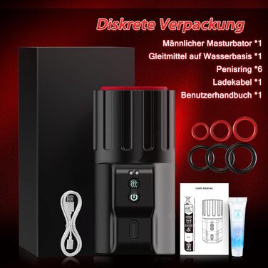 Електричний мастурбатор-секс-іграшка для чоловіків - мастурбація, секс-іграшка для чоловіків, соло, пари, екстремальний секс з 10 вібраційними та обертовими функціями, кишенькові мастурбатори для пеніса, мінетні секс-іграшки