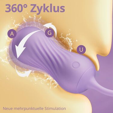 Віброяйце Seekheart 2 в 1, з додатком, 9 режимів вібрації та 360° обертання, для стимуляції клітора та G-точки