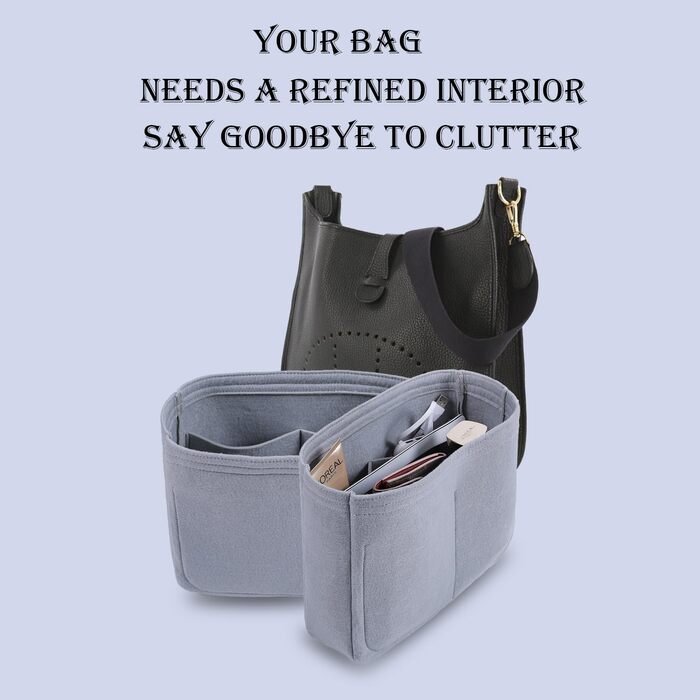 Вставка-органайзер для сумки, вставка-сумка, роздільник для сумки Hermes Evelyne 16/29/33 ((S(5.924.7), Beige)) (S(5.924.7) Beige)