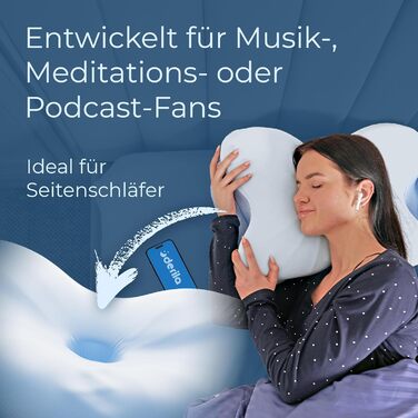 Подушка для шиї Derila Ergo, подушка з піни з ефектом пам&39яті. Подушка для підтримки шиї. Подушка для сну на боці, спині та животі () Подушка 54 x 36 x 12 см