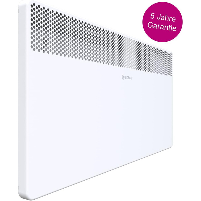 Електричний конвектор Bosch Thermotechnik Heat Convector 4000-25, площею приблизно 25 м, потужністю 2500 Вт, включаючи електронний контролер, світлодіодний дисплей, тижневу програму, 5-річну гарантію на виріб приблизно на 25 м