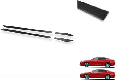 Дверні планки Door Strips V (1150-225) сумісні з Volkswagen Lupo - Hatchback3 1998-2005 - Black