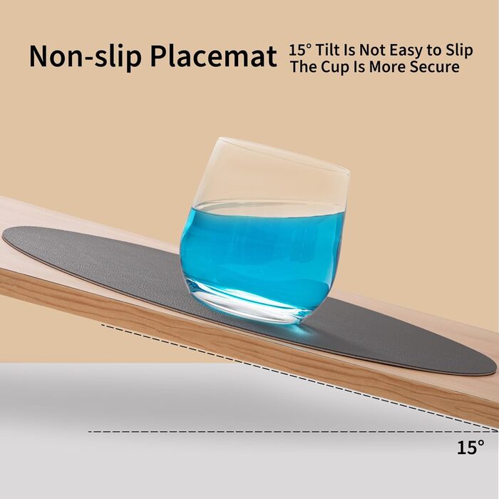 Набір з 4-х, миються серветки серветки круглі Ø 38см серветки круглі двосторонні нековзні серветки зі штучної шкіри серветки зі шт