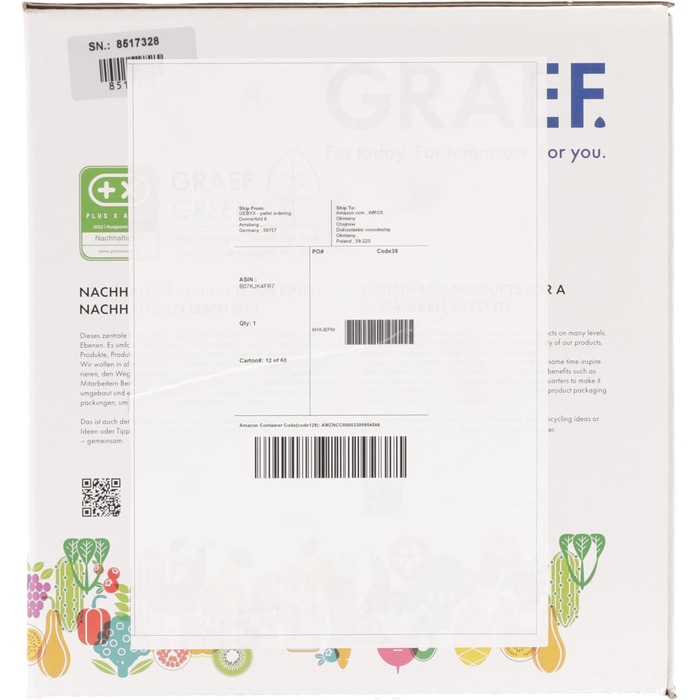 Слайсер для їжі GRAEF G52 Сірий (матовий)