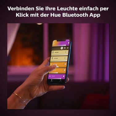 Декоративна настільна лампа Philips Hue Bloom, білий/чорний