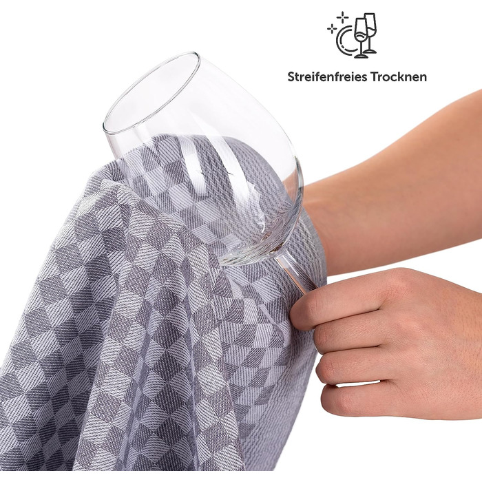 Чайні рушники Blumtal бавовняні 50x70 см у наборі 5 шт. - кухонні рушники, сертифіковані Oeko-TEX - надзвичайно поглинаючі чайні р