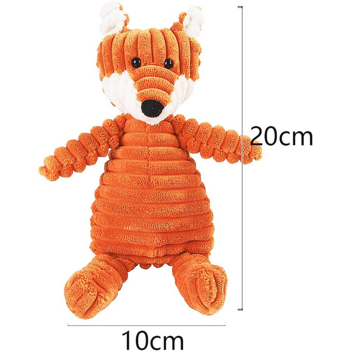 Іграшка Fox Dog Toy Squeaky Plush для маленьких собак, іграшки для цуценят, плюшеві іграшки для маленьких великих собак