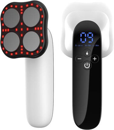 Масажер від целюліту, Ультразвукова кавітаційна машина, Усунення жиру з живота, талії, рук, ніг, сідниць за допомогою ультразвукової технології, Пристрій краси від целюліту білий