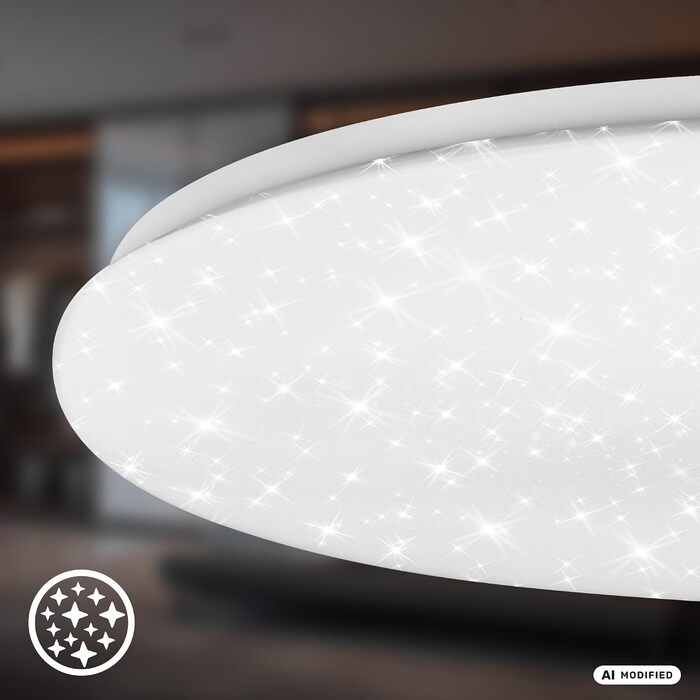 Стеля LED-світильник BRILONER Зоряне небо, 3 рівні димування, білий