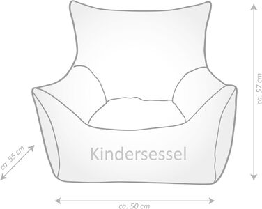 Крісло-мішок MAGMA Sitting Point для дітей з талісманом Еммою з VIP-ліцензії команди Боруссія Дортмунд, наповнювач EPS, багаторазове заправлення меблі для фанатів