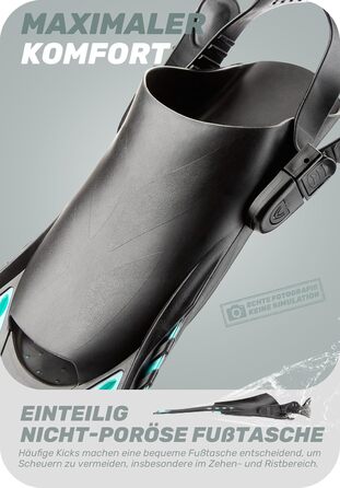 Ласти для плавання CAPAS, ласти для плавання дорожнього розміру, короткі, регульовані для підводного плавання та дайвінгу, ласти для дайвінгу з відкритою п&39ятою, зелені, S/M (дорослі 36-41)