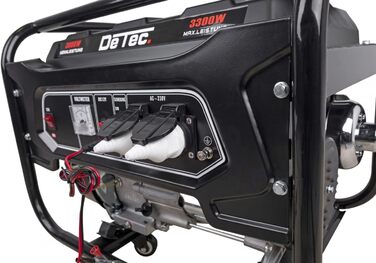 Комбінований бензиновий генератор з лампою COB Мобільний генератор 230 В 3,3 кВт 3300 Вт 16 А 50 Гц Аварійний генератор потужністю 7 к.с., 4-тактний бензиновий двигун 210 куб.см з повітряним охолодженням 1-фазний бензиновий генератор