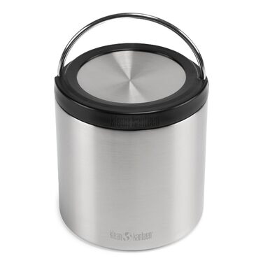 Термос для їжі Klean Kanteen TK Food Canister VI, 946 мл, нержавіюча сталь, полірована. Подвійні стінки з вакуумною ізоляцією. Зберігає тепло до 11 годин (49-88 C) та холод до 25 годин (0-13 C). Герметичний, не містить BPA. Розміри 15,3x13,5 см.