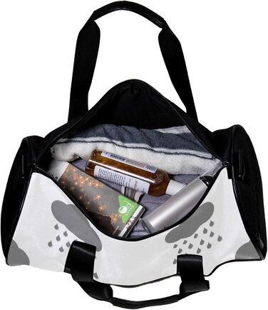 Спортивна сумка, маленька дорожня сумка, сумка для шопінгу та йоги, колір Сірий дощ, сумка для фітнесу на відкритому повітрі, ручна поклажа