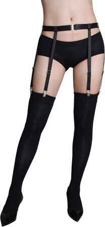 4/6 Metal Clips Black 6 Garter Belts with Clips, 4/6 Metal Clips Black 6 Garter Belts with Clips